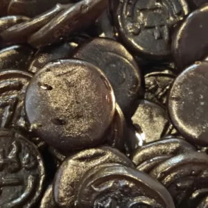 Liquorice Coins (Sugar Free) sweets from Morgan's Sweets Emporium