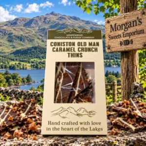 Coniston Old Man Caramel Crunch Thins from Morgan's Sweets Emporium