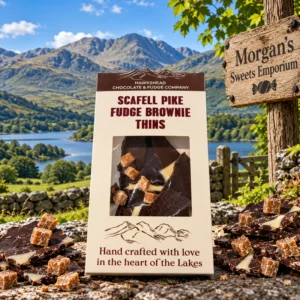 Scafell Pike Fudge Brownie Thins from Morgan's Sweets Emporium