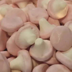 Pink Mushrooms sweets from Morgan's Sweets Emporium