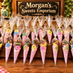 Pink Party Sweet Cones from Morgan's Sweets Emporium