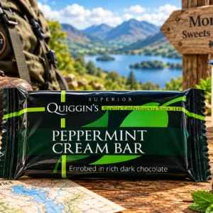 Peppermint Cream Bar coated in dark chocolate 35g from Morgan's Sweets Emporium