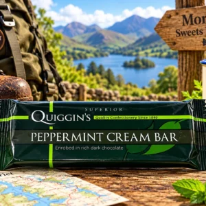 Peppermint Cream Bar coated in dark chocolate 55g from Morgan's Sweets Emporium
