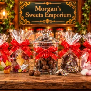 Red Party Gift Bags from Morgan's Sweets Emporium